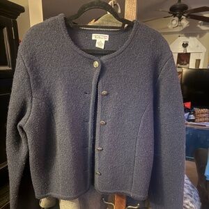 Talbot’s black wool cropped sweater